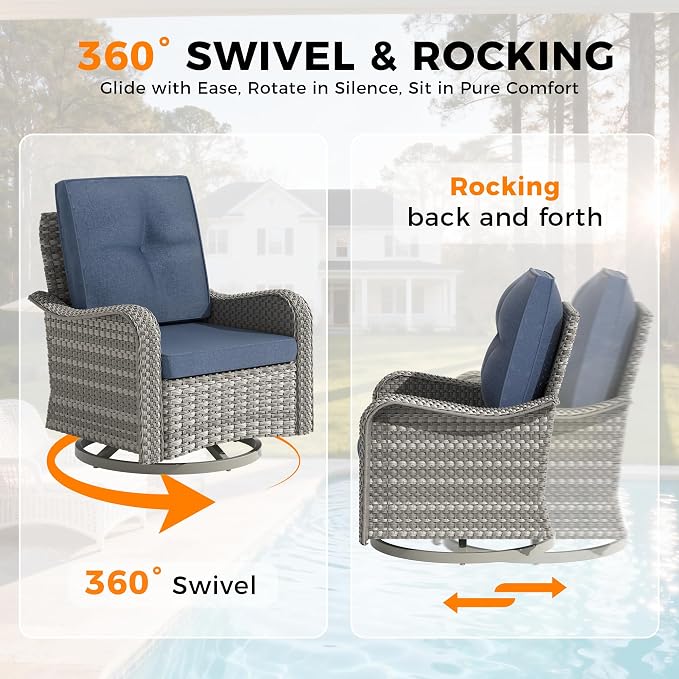 14-Seat Outdoor Wicker Patio Furniture Set - Image 5