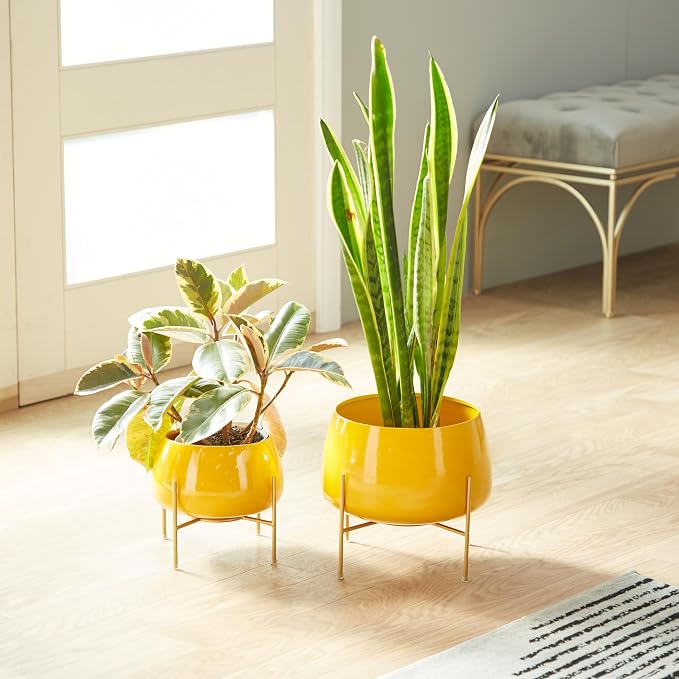 Deco 79 Metal Indoor Outdoor Planter Small Planter Pot - Image 5