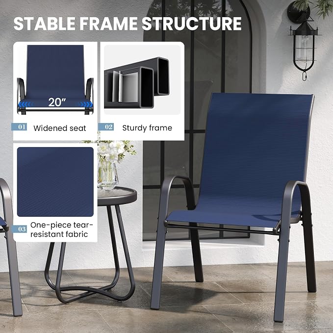 Patio Table and Chairs Set - Image 6