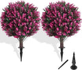 Artificial Topiary Tree with Pink Eucalyptus, Fake Evergreen Tree by FEELTHENEWWORLD
