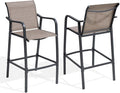 Crestlive Outdoor Bar Stools Set of 2, 500 lb Capacity Metal Patio Bar Chairs by CrestliveProducts