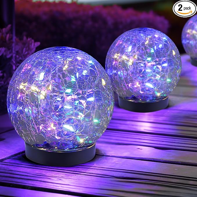 Solar Globe Lights Outdoor Waterproof-Solar Balls by JKIMK