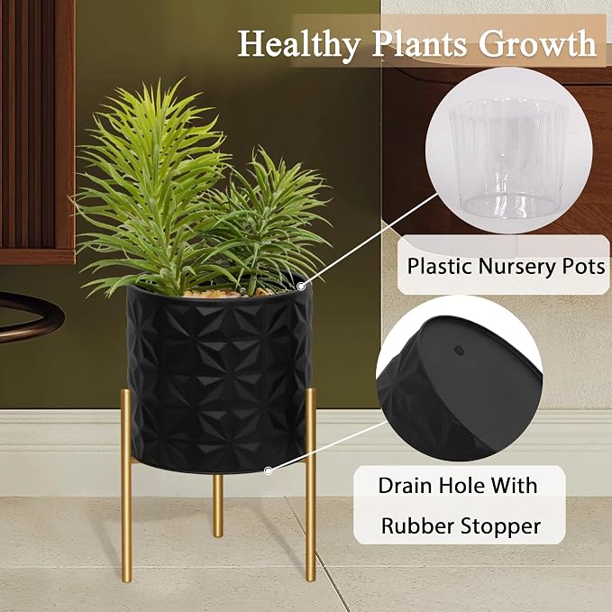 ARNIS Modern Planter Pots, Decorative Planters, Metal Pots - Image 4