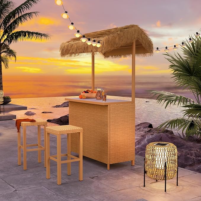Grand patio Outdoor Tiki Bar Set by GrandPatio