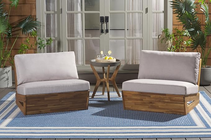 SAFAVIEH Outdoor Patio Furniture Collection – Dune Lounge Chair Set of 2 - Image 2