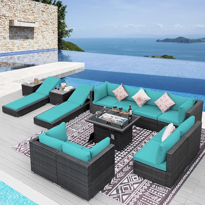 NICESOUL 13 Piece Outdoor Furniture by NICESOUL