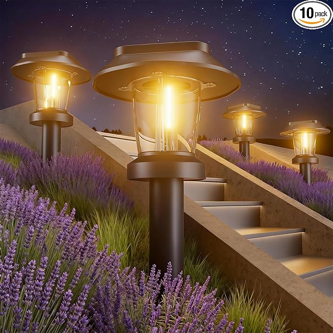 ALEPOD Solar Pathway Lights Outdoor by ALEPOD