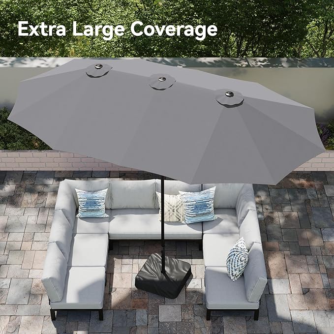 PHI VILLA 15ft Large Patio Umbrellas - Image 2