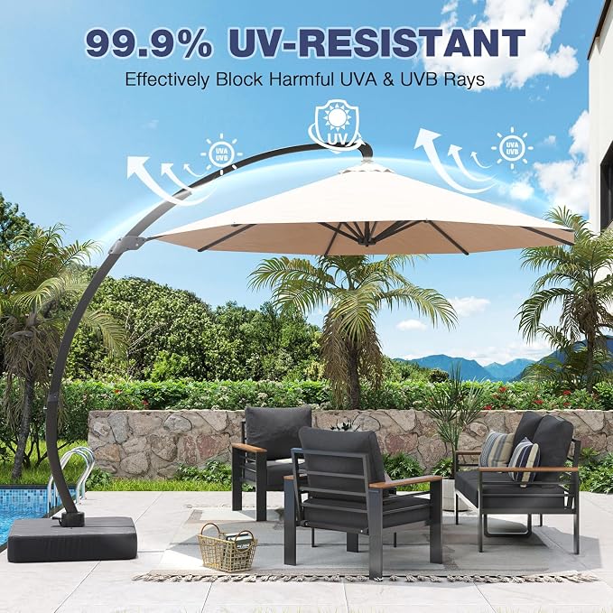 Aoxun Aluminum Patio Furniture Set - Image 2