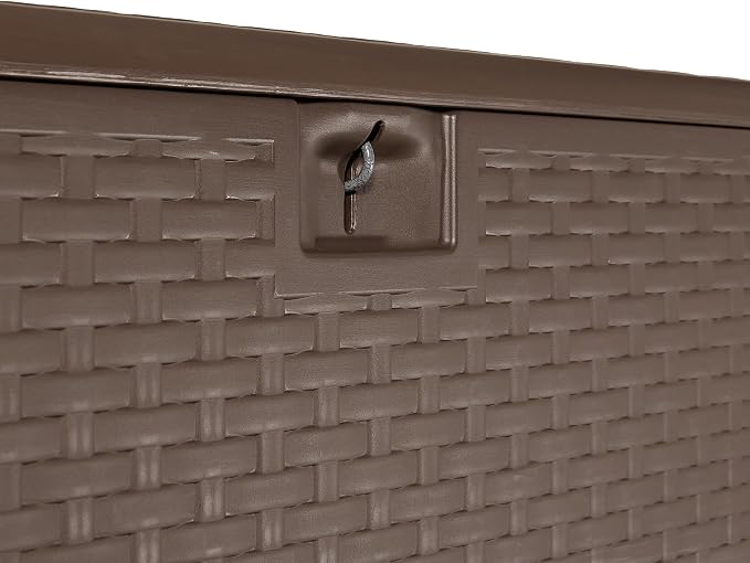 Amazon Basics Outdoor Storage Deck Box, Weather-Resistant, 99 Gallon, - Image 6
