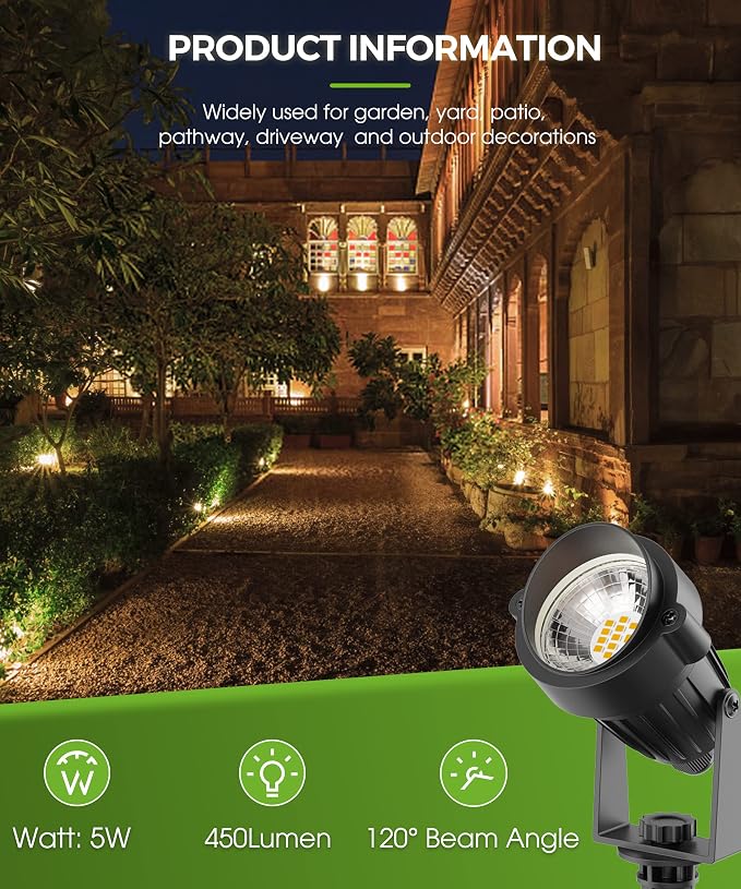 L LOHAS LED Landscape Lighting Outdoor, Spotlights - Image 9