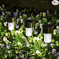 SOLPEX 12 Pack Solar Outdoor Lights Pathway, Stainless Steel Solar Lights by Solpex