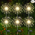 Solar Garden Lights Outdoor, 6 Pack 120 LED Twinkling Firework Lights Decorative by Yaafen