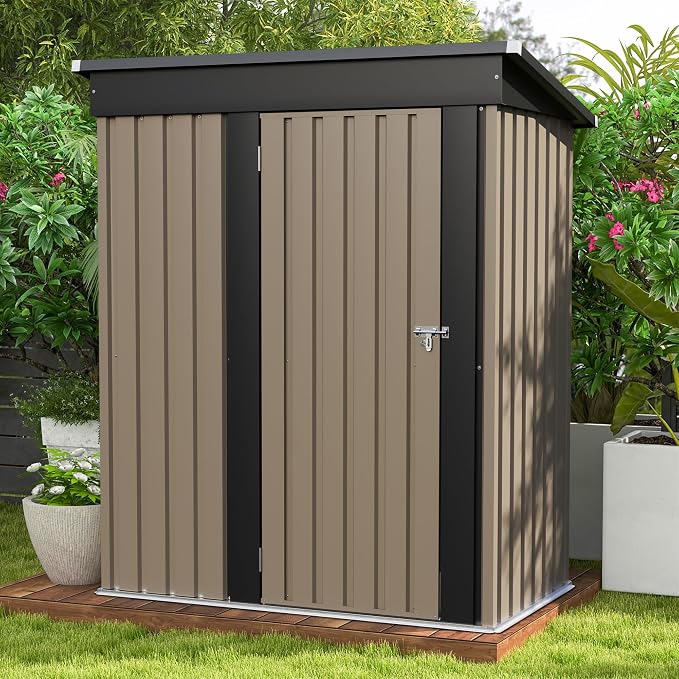 Patiowell 5x3 FT Outdoor Storage Shed, Tool Shed by Patiowell
