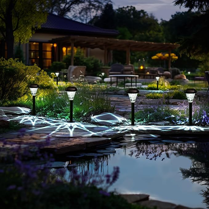 GIGALUMI 12 Pack Solar Lights Outdoor Waterproof, Outdoor Solar Lights - Image 5