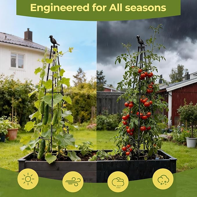 4 Pack Garden Trellis for Climbing Plants Outdoors, Vegetables - Image 5
