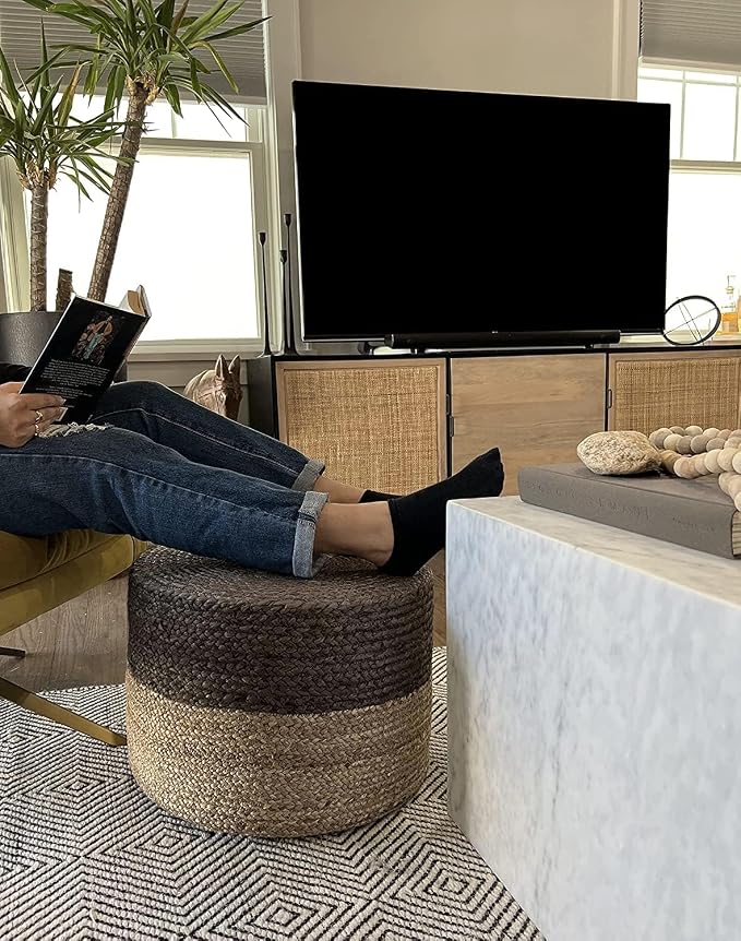 S & L Homes Pouf Ottoman - Image 9