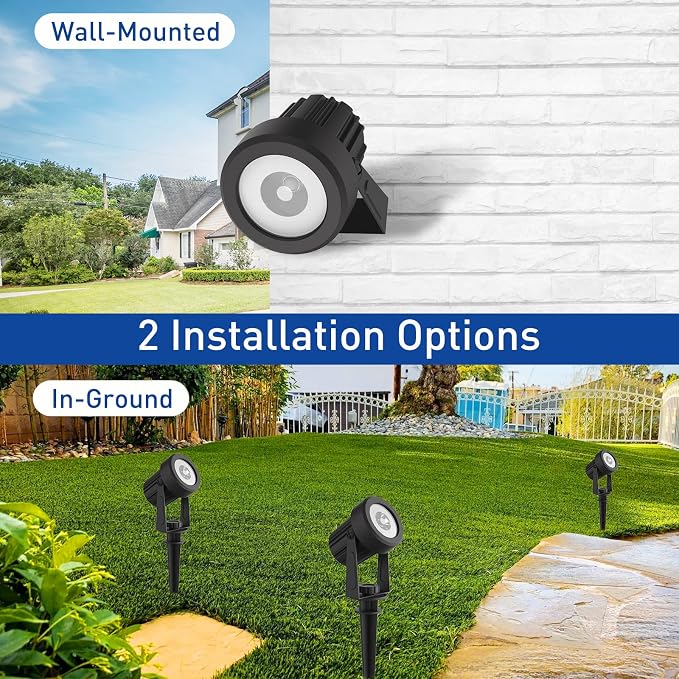 T-SUNUS RGB Solar Spot Lights Outdoor Christmas, Color Changing Landscape - Image 5