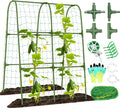 Cucumber Trellis for Raised Bed, Garden Arch Trellis for Climbing Plants Outdoor by tetutor