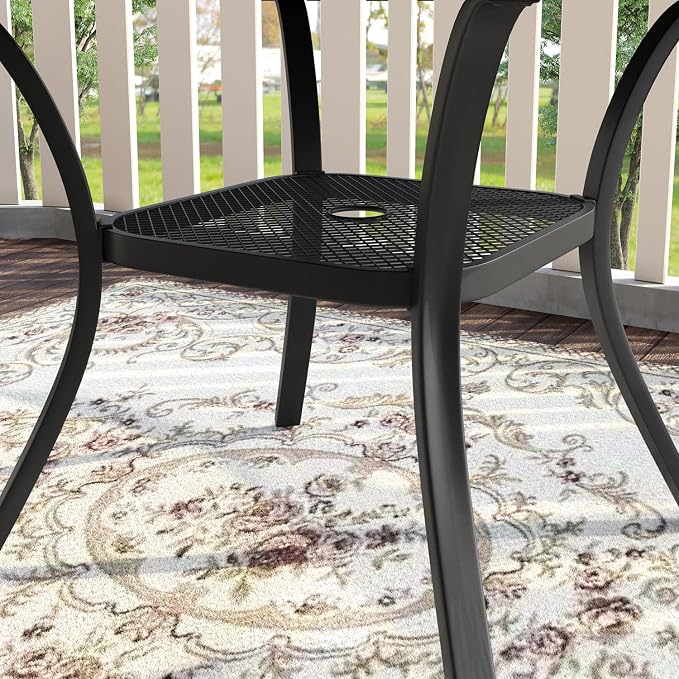 VICLLAX 47.2" Outdoor Round Patio Table - Image 5