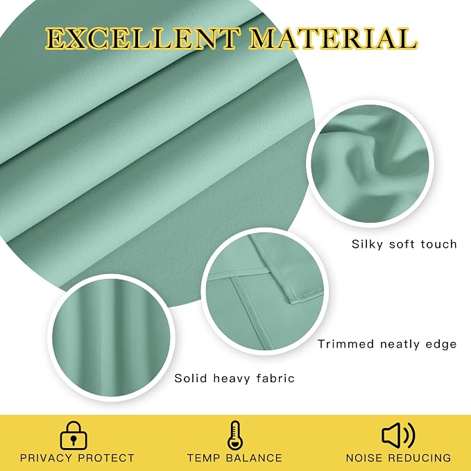 NICETOWN Door Curtain for Closet Doors 80 Inches Long 1 Panel, Room Divider - Image 3