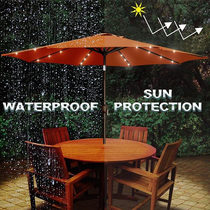 Blissun 9 ft Solar Umbrella - Image 5