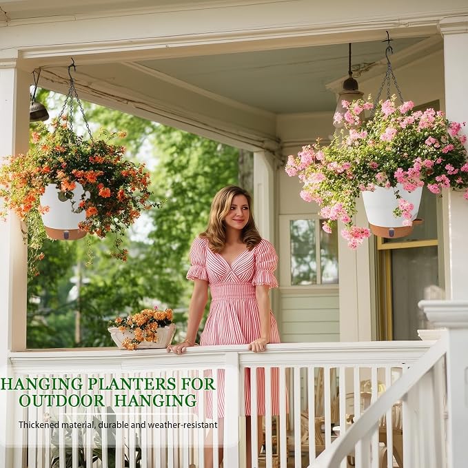 Hanging Planter for Indoor Plants 8 Inch, 2 Pack Hanging Baskets for Plants - Image 6