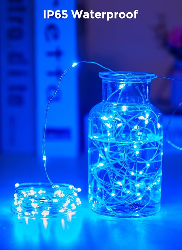 Minetom Solar String Lights for Outside, 33Ft 100 LED Outdoor Solar Fairy Lights - Image 4