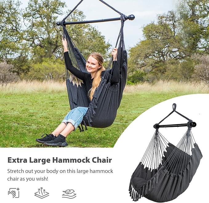 SUNCREAT Hammock Chairs Hammock Chair Swing - Image 4