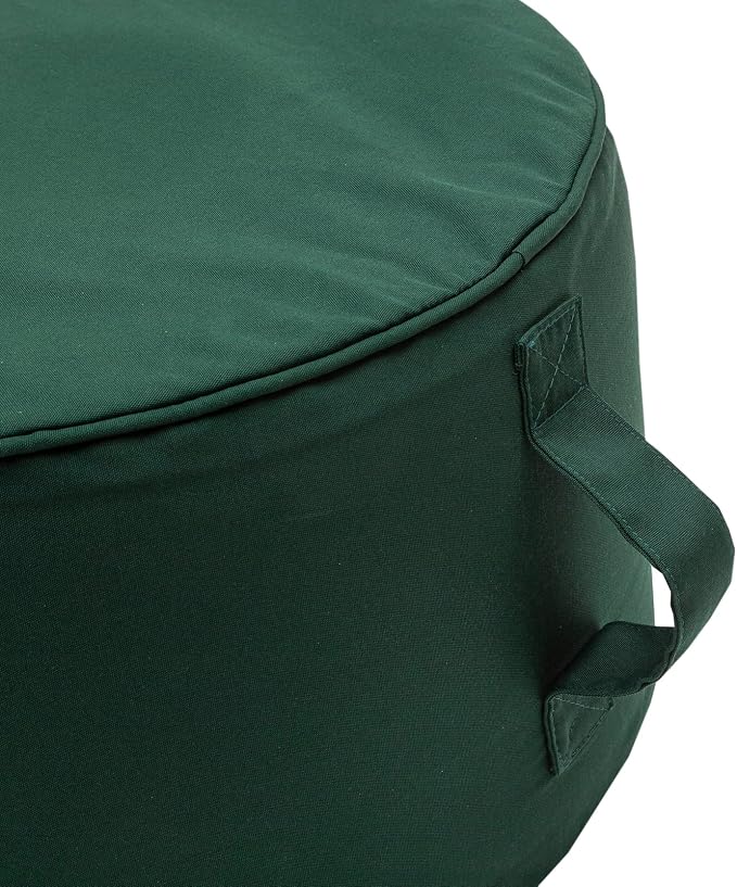 QILLOWAY Indoor/Outdoor Inflatable Stool, Round Ottoman, All Weather Foot Rest - Image 3