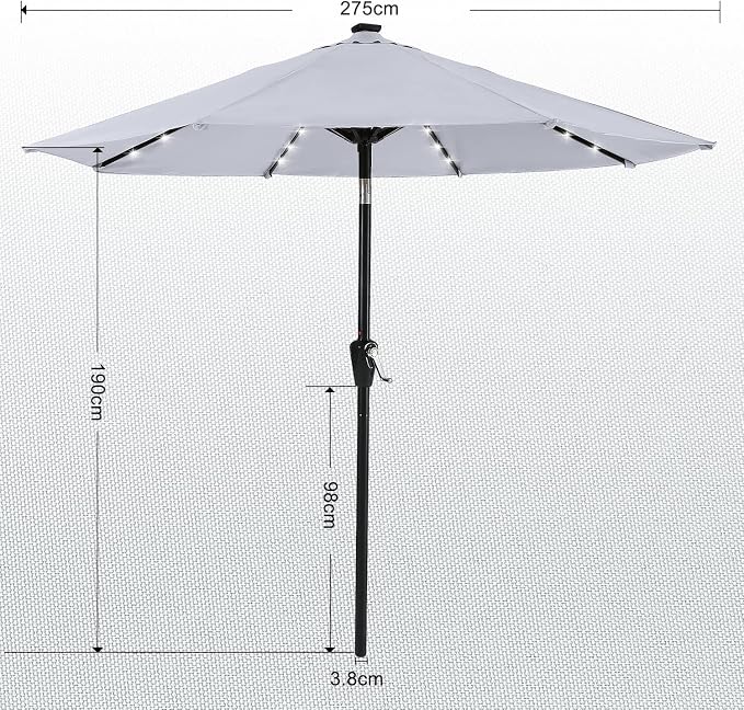 ABCCANOPY Durable Solar Led Patio Umbrellas - Image 3