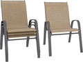 Betterhood Patio Chairs Set of 4, Stackable Outdoor Dining Chairs Set by Betterhood