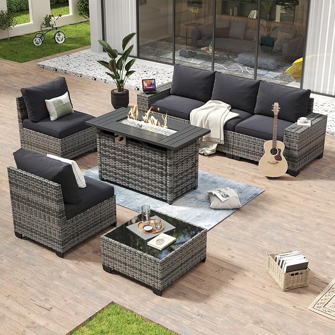 Aoxun 7 Piece Patio Furniture Set - Image 2