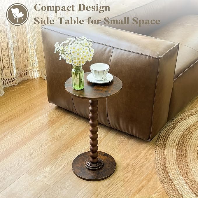 Round Side Table, Small Drink Table - Image 5
