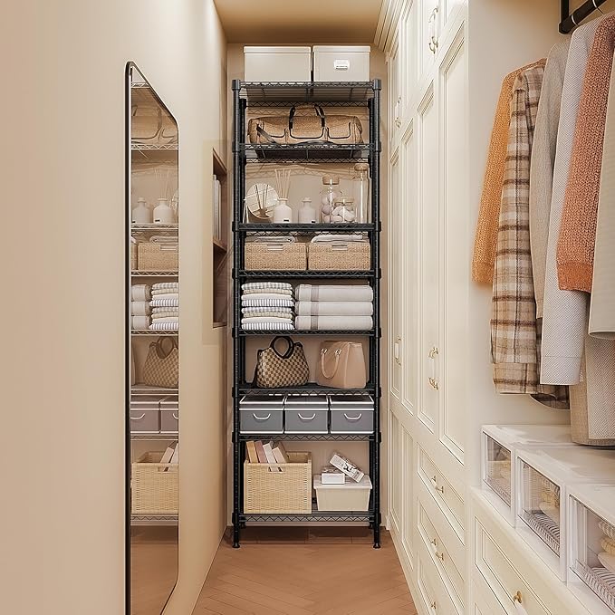 8 Tier 2000 lbs Storage Rack Metal Wire Shelving Unit, Storage Standing Shelf - Image 9