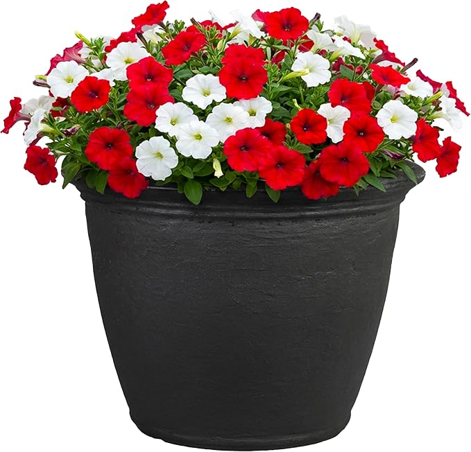 Sunnydaze 24-Inch Anjelica Large Plastic Pot by SunnydazeDecor