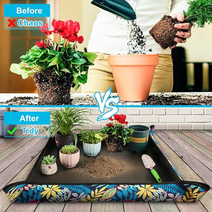 3 PCS 29.5"x 29.5" Waterproof Repotting Mat - Image 2