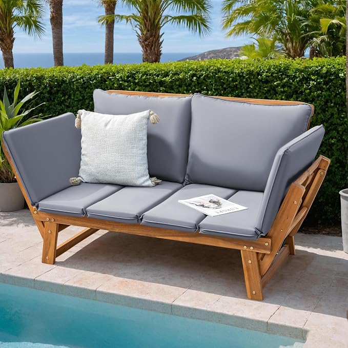 Greesum Patio Convertible Couch Sofa Bed - Image 2