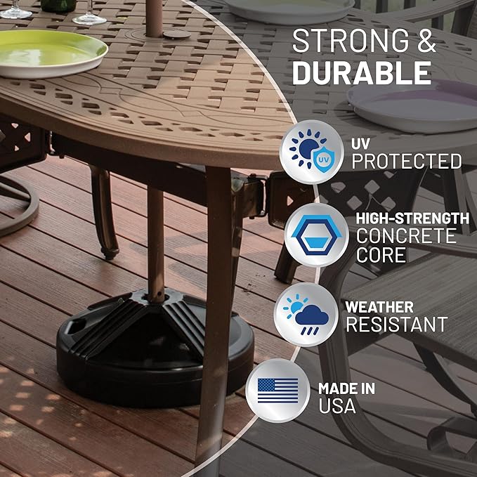 US Weight Durable Fillable Umbrella Base - Image 4