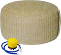 Woven Inflatable Ottoman with Air Pump D21”x H10” Outdoor Indoor Pouf Patio by weruisi