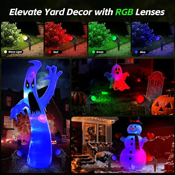 Spotlight Outdoor – 120V Plug-in, 2700K Warm White LED Landscape Spot Lights - Image 3