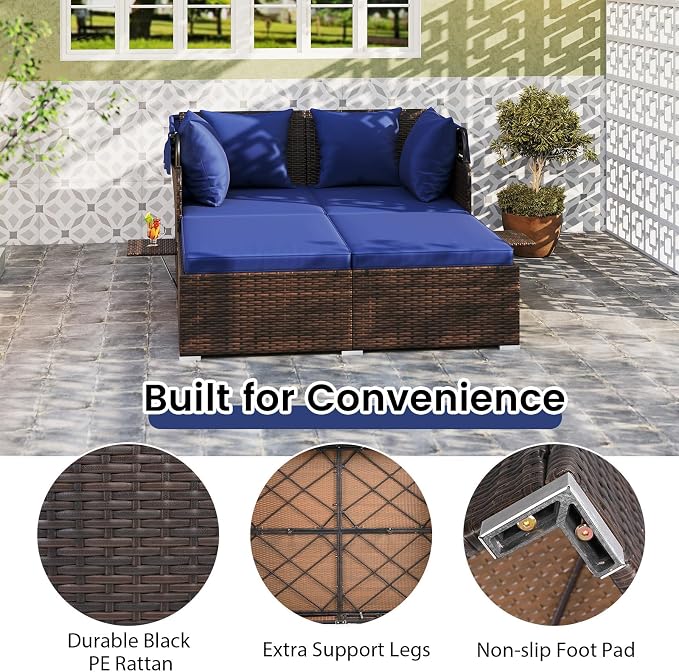 RELAX4LIFE Patio Outdoor Daybed - Image 6