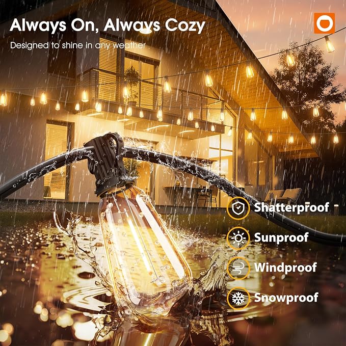 addlon 200FT Outdoor String Lights - Image 3