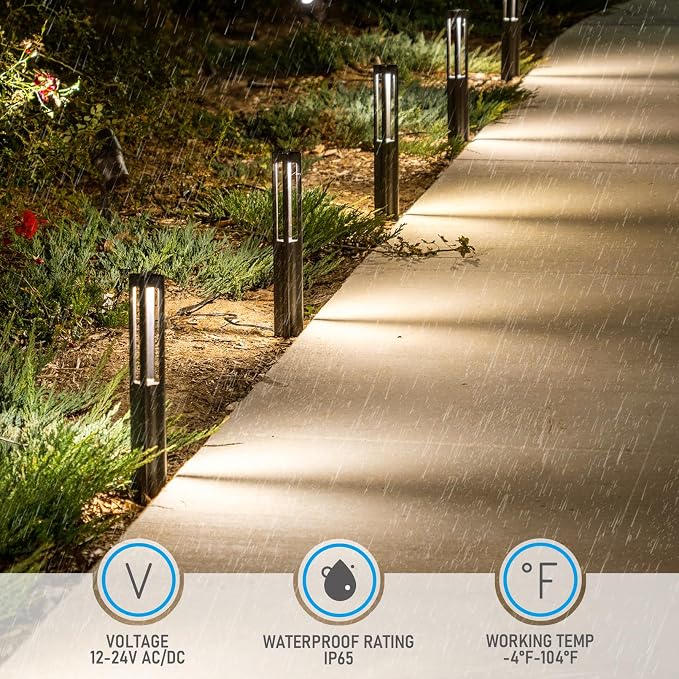 LEONLITE 12-Pack 5CCT Low Voltage Path Lights, Update 1800K2700K3000K4000K5000K - Image 4