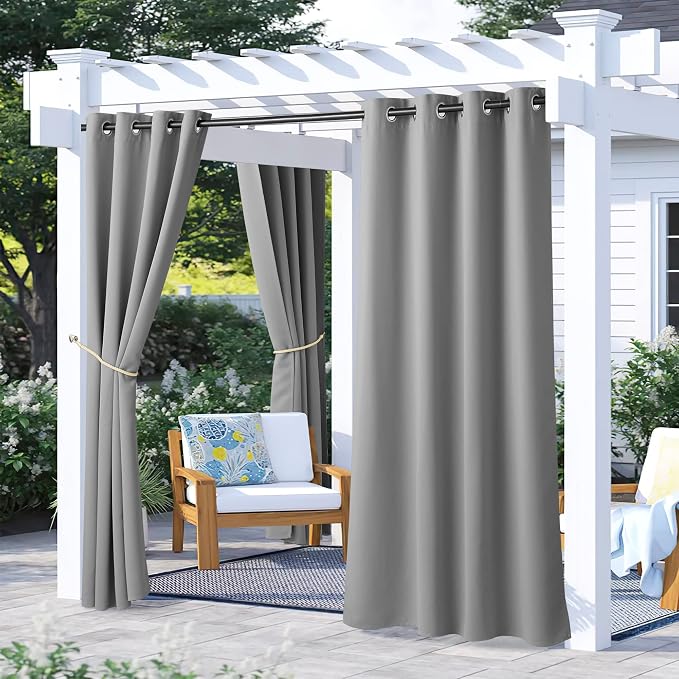 NICETOWN 2 Panels Outdoor Curtains by NICETOWN
