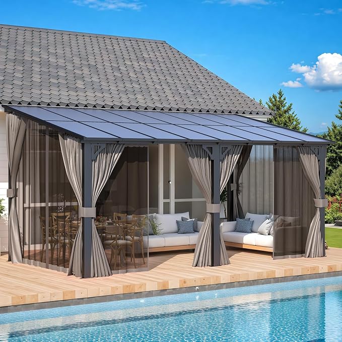 AECOJOY 16' x 8' Gazebo Outdoor Pergola - Image 6