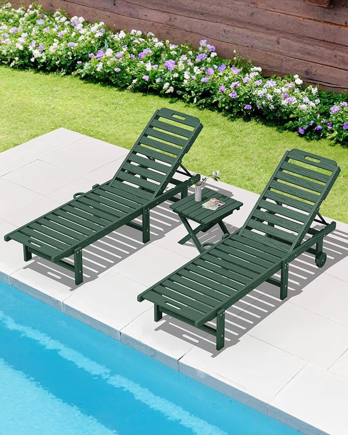 SERWALL Folding Outdoor Side Table Set of 2, Portable Adirondack Side Table - Image 10