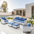 Belord Wicker Patio Furniture 5 Piece Outdoor Sofa Set, Oversize Outdoor Dining by Belord