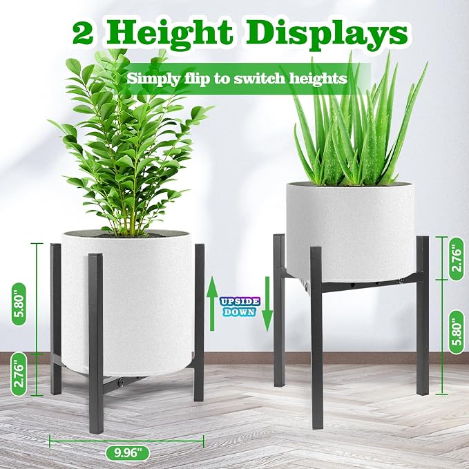 Airpark Plant Stand Indoor Adjustable, Metal Modern Plant Stands, Heavy Duty - Image 3