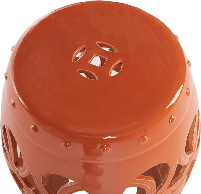 Safavieh Castle Gardens Collection Imperial Vine Antique White Glazed Ceramic - Image 3